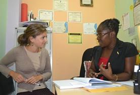 Jamaica A psychology student learns from a professional psychologist during her internship in Jamaica.
