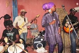 Creative & Performing Arts A local band in Senegal plays a set on stage at our volunteer Music & Culture placement.