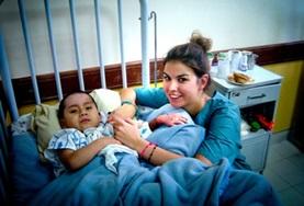 Bolivia A Nursing intern spends time looking after children in the paediatric department of a hospital in Bolivia.