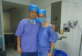 Medicine & Healthcare Nursing interns prepare to observe a surgical procedure performed by skilled local doctors in a hospital in Mexico.