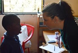 Medicine & Healthcare A Speech Therapy intern gains work experience by assessing a child in Tanzania with speech and language difficulties.