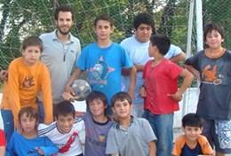 Argentina Multi-sports volunteers work with local children in Argentina on a community sports initiative to improve their fitness and technique.